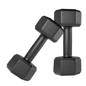 PVC-1KG-COMBO161 Fixed Dumbbell Set, 1Kg Set of 2 Dumbbells Set and Fitness Kit for Men and Women Whole Body Workout - Black  Migento.in Home & Kitchen