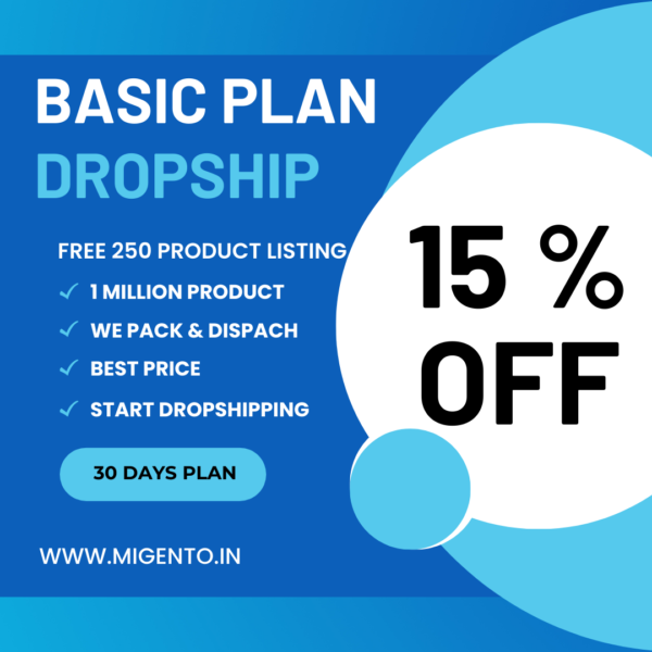 Basic Plan For Dropshiping (15 % more Discount On wholesale Amount )