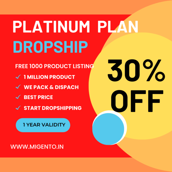 Platinum Plan For Dropshiping (30% more Discount On wholesale Amount )