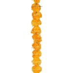 Marigold Fluffy Flowers Garlands for Decoration - (Light & Dark Orange, 5 Pieces)