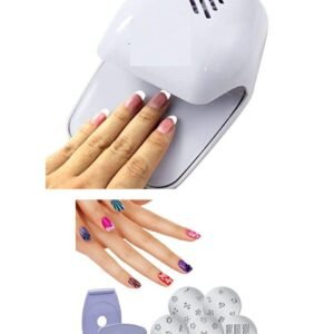 Nail Polish Dryer Machine Kit Portable Battery Operated with Salon Express Nail Polish Art Decoration Stamping Design Kit Decal Paint Stamp Combo Set(set of 1) Online at Low Prices in India - Migento.in