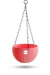 Hanging Planter (Pack of 3,Plastic,pink)