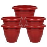 Gamla  Pot 8-inch (pack of 5 Pots) (Red / terracotta colour pot)