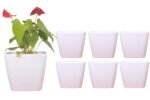 Table top Pots (9 Inch) (white 2)(Pack of 6)