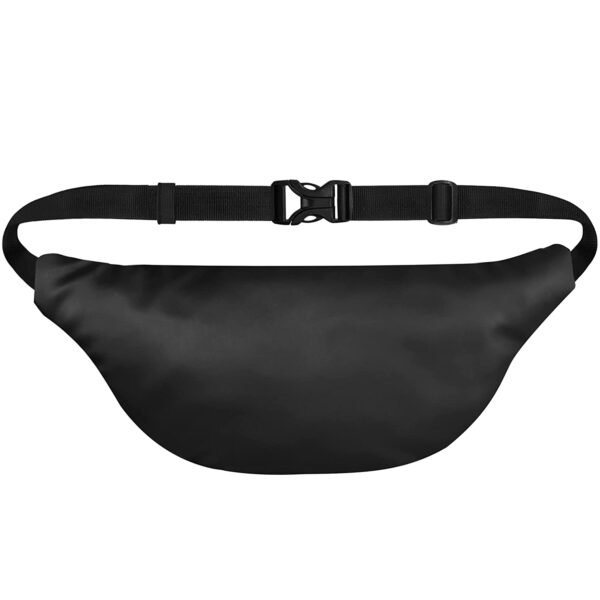 Buy  Unisex Premium Leather Waist Pack Travel Handy Hiking Zip Pouch Elegant Style Document Money Phone Belt Sport Bag for Men and Women Adjustable Strap (Charcole Black) at Migento.in