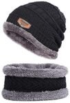 Men's Wool Cap With Neck Muffler