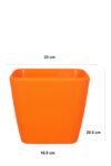 Table top Pots (9 Inch) (orange 2)(Pack of 6)