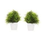 Artificial Bonsai  Grass (Green, Set of 2)