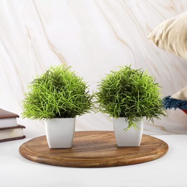 Artificial Bonsai  Grass (Green, Set of 2)