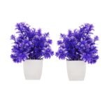 Artificial Bonsai ( Set of 2, Blue)