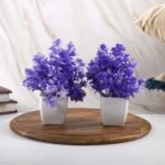 Artificial Bonsai ( Set of 2, Blue)