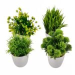 Artificial Bonsai (Green, Set of 2)