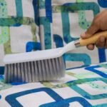 Long Bristle Plastic Cleaning Brush for Household Upholstery (Standard Size, Random Colour)