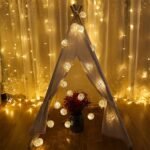 20 LED Fairy Rattan Balls String Lights (White)