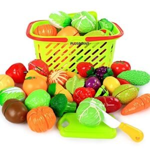 fruits and vegetable with basket