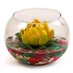 glass vases home decor Round glass