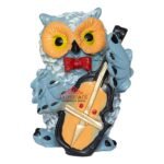 Marble Owl Showpieces for Home & Office Decor (Set of 4, Multicolor, Medium