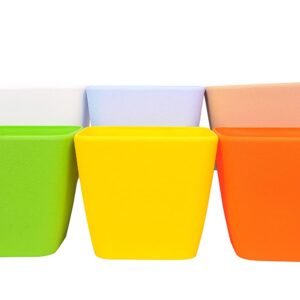 Table top Pots (9 Inch) (multicolor 2)(Pack of 6)