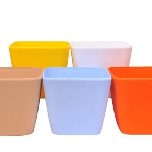 Table top Pots (9 Inch) (Multicolor_1)(Pack of 6)