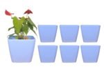 Table top Pots (9 Inch) (sky blue 2)(Pack of 6)