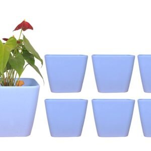 Table top Pots (9 Inch) (sky blue 2)(Pack of 6)