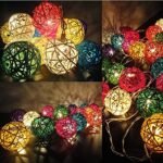 20 Balls Thai Rattan Ball String Lights Series