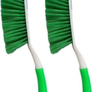 Carpet Cleaner Long Bristle Carpet Upholstery Cleaning Brush for Home Car Carpets, Sofas, Plastic Wet and Dry Brush (Green) Plastic Wet and Dry Brush (Green, White, 2 Units)