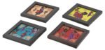 Coasters Set of 4 Designer Patterns for Home,Bar, Office and Gifting.