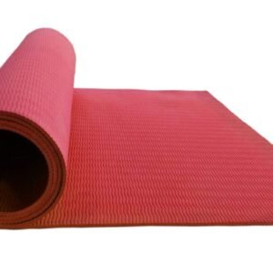 Handloom Furnishing Yoga Mat 4 MM Red color