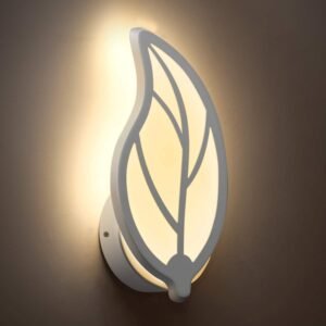 LED 12W Leaf Fancy Wall Light, Warm White-Glass