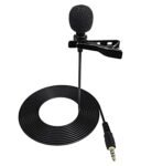 Collar Mic Voice Recording Filter Microphone for Singing YouTube Smartphones, Black