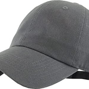 Buy MIGENTO INDIA/Unisex Pure Cotton Baseball Cap with Adjustable Metal Lock Charcoal at Amazon.in