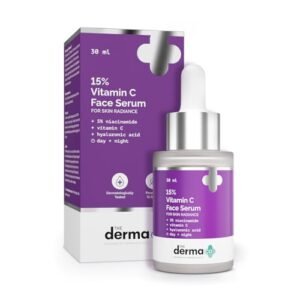 The Derma Co 15% Vitamin C Face Serum For Skin Radiance | 5% Niacinamide & Hyaluronic Acid | Non Irritating, Non Sticky |Brightening Serum for Dull Skin|For Men and Women -30 ml  Migento.com