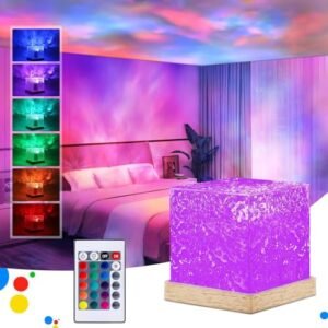 migento india Velocious® Ocean Wave Projector Light,16 Colors Gradual Rotating Water Cube Lamp,Underwater Projector Light with Remote Control for Kids Adults,Ocean Wave Night Light for Bedroom Online at Low Prices in India - Migento.com