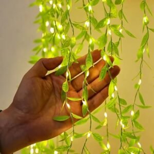 migento india Artificial Vine Leaf Curtain LED String Copper Light, 200 LEDs, 8 Modes, Remote Control, Adjustable Brightness, AC Plug, 3x2m- Ideal for Bedroom, Garden & Birthday Decor (Warm White, 3x2 Meter) Online at Low Prices in India - migento.com