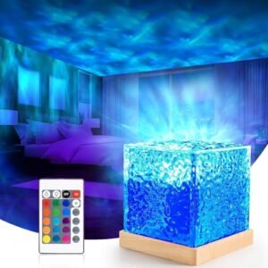 Buy IMNISHNAY Northern Lights Ocean Wave Projector Light, 16 Colors Wave Projection Water Lamp, Wave Night Light,Projector lamp Lights with Remote Control for Office Bar Restaurant Projector Light (Wood) Online at Low Prices in India - Migento.com