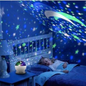 Buy Plastic Eblooming Star Master Dream Colorful Led,360-Degree Rotating Projector Night Lamp with USB, Colorful Romantic Led Star Master Sky Night Projector Bed Light Lamp (Assorted Color) Online at Low Prices in India - Migento.com