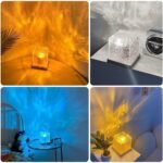 Buy IMNISHNAY Northern Lights Ocean Wave Projector Light, 16 Colors Wave Projection Water Lamp, Wave Night Light,Projector lamp Lights with Remote Control for Office Bar Restaurant Projector Light (Wood) Online at Low Prices in India - Migento.com