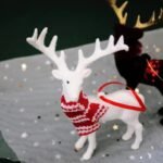 migento india Buy PartyToko Set of 1 Reindeer Christmas Decorations Indoor,Christmas Deer Figurines,Decorative Xmas Elk for Party Holiday Tabletop Shelf Desk Office Decorations and Display 1pcs Online at Low Prices in India - Migento.com