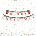 migento india Rozi Decoration Merry Christmas Decoration Banner for Door, Home, Office, Garden Xmas Hanging Party Decoration Items, Happy Christmas White Banner Pack of 1 Banner  Migento.com Toys & Games