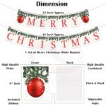 migento india Rozi Decoration Merry Christmas Decoration Banner for Door, Home, Office, Garden Xmas Hanging Party Decoration Items, Happy Christmas White Banner Pack of 1 Banner  Migento.com Toys & Games