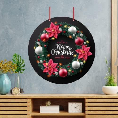 migento india Buy Webelkart® Premium Merry Christmas and Happy New Year Printed Wall Hanging/Front Door Hanging for Home and Christmas Decorations Items Online at Low Prices in India - Migento.com