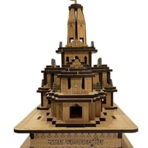 MIGENTO INDIA ELISBURRY Ram mandir Ayodhya 3D Wood Temple for Gift, Traditional Temple for Home, Hand Crafted Wooden Temple for Gifting, Occasional Gift, Wooden Temple for Office  Migento.com Home & Kitchen