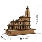 MIGENTO INDIA ELISBURRY Ram mandir Ayodhya 3D Wood Temple for Gift, Traditional Temple for Home, Hand Crafted Wooden Temple for Gifting, Occasional Gift, Wooden Temple for Office  Migento.com Home & Kitchen